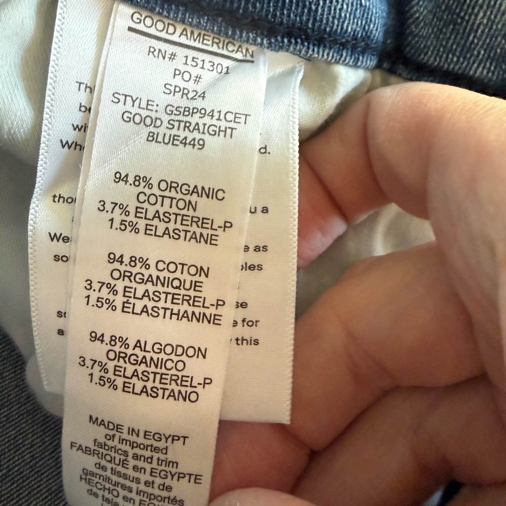 GOOD AMERICAN Good Legs Straight Split Pocket Women's Jeans - NEW - 27 - Picture 11 of 12